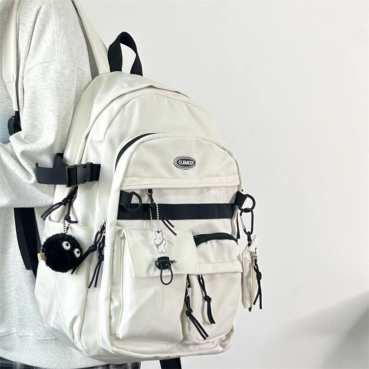 Picture of Korean-style Retro Tooling College Student Schoolbag Senior high school Junior High School Student Simple All-match Backpack Large Capacity Backpack for Men and Women