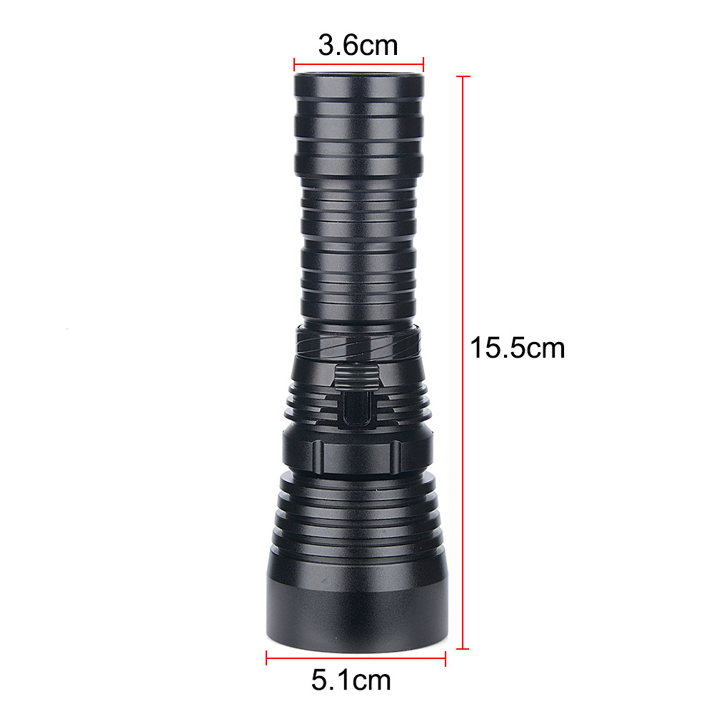 Picture of Cross-border products L2 magnetic control diving flashlight LED strong light waterproof fill light flashlight professional diving light