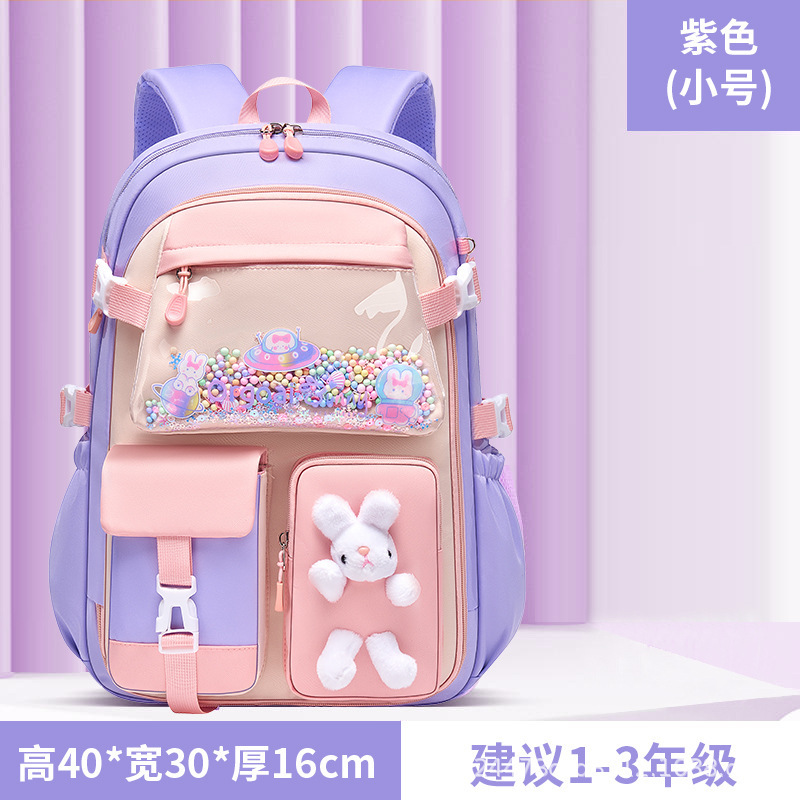 Picture of Schoolbag for Primary School Students Rabbit Refrigerator Opening Ridge Protector Backpack for Reducing the Weight and Waterproof Large Capacity Children's Schoolbag