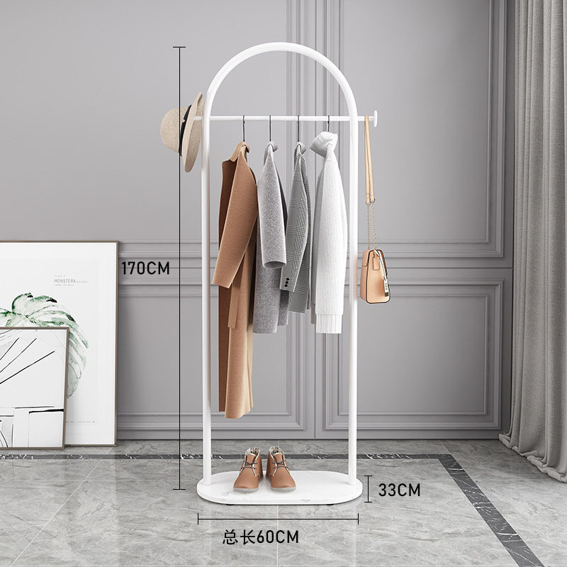 Picture of Nordic Light Luxury Coat Rack Floor Clothes Rack Home Clothes Rack Clothing Store Display Rack Bedroom Hanger Amazon Exclusive