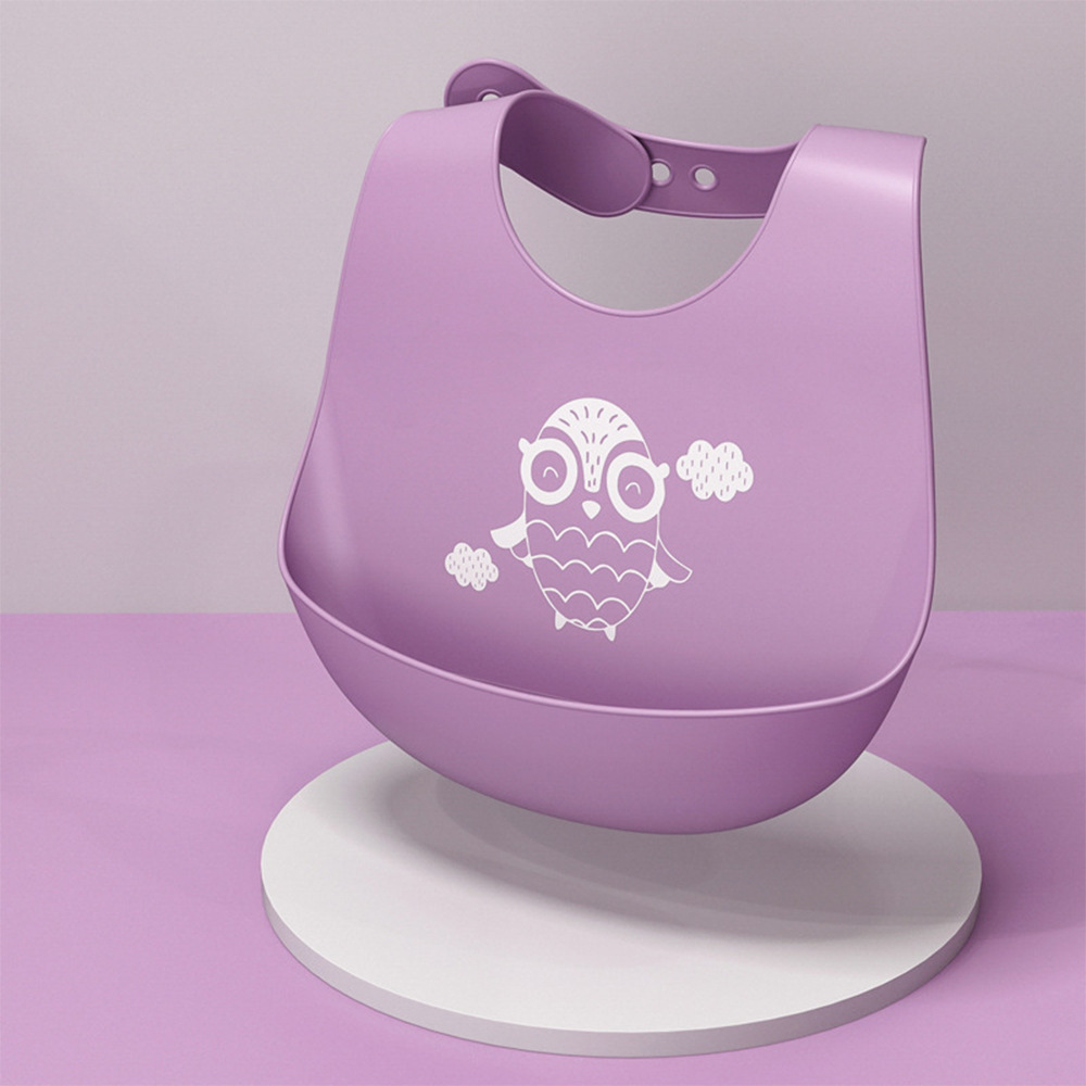 Picture of Baby Dining Bib Stereo Silicone Baby Waterproof Super Soft Food Food Bucket Children Children's Slippery Bucket Wash-Free Cross-Border