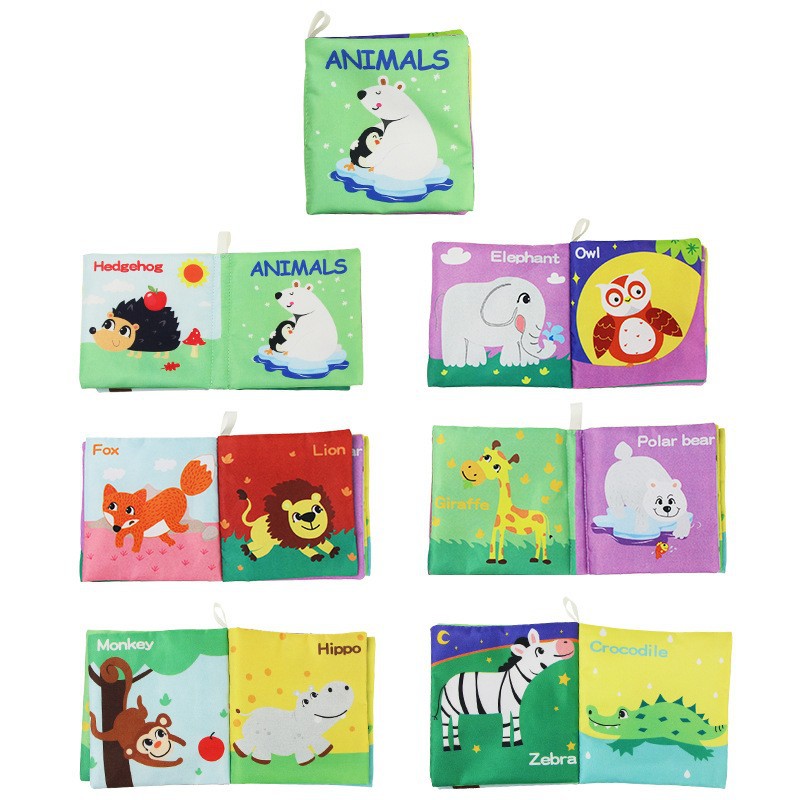 Picture of 34 cross-border newborn early education Enlightenment baby baby cloth book ringing paper BB whistle tear not to rot three-dimensional cloth book