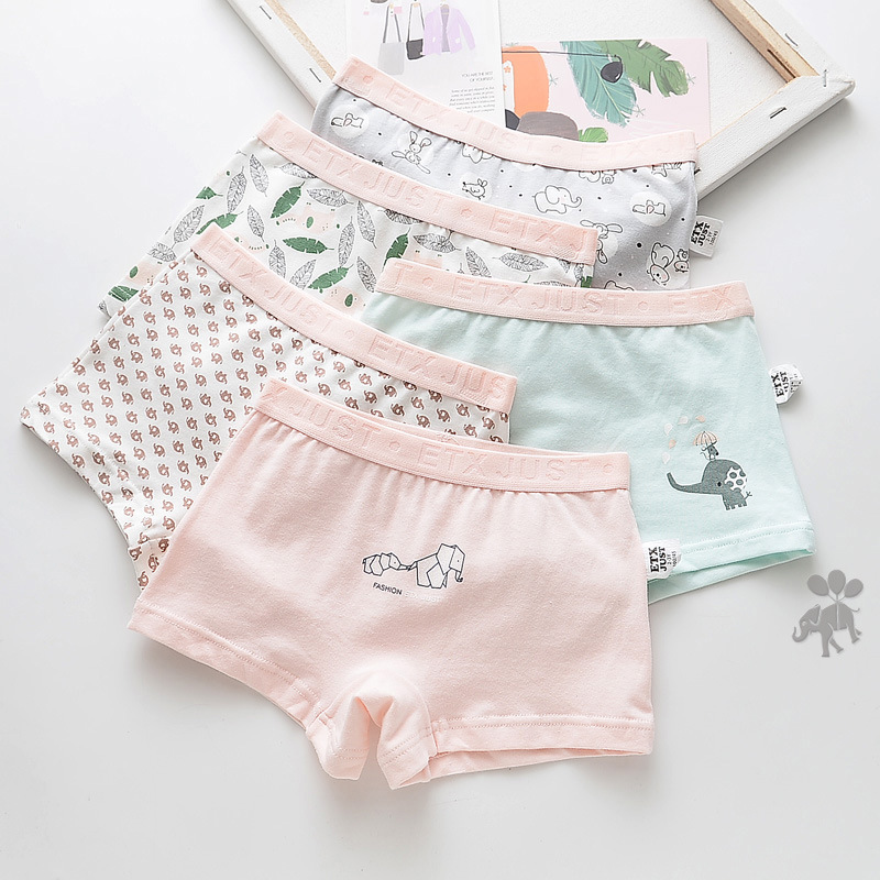 Picture of ETX women's children's underwear girls cotton underwear children's baby boxer shorts baby toddler boxer shorts 5 pieces