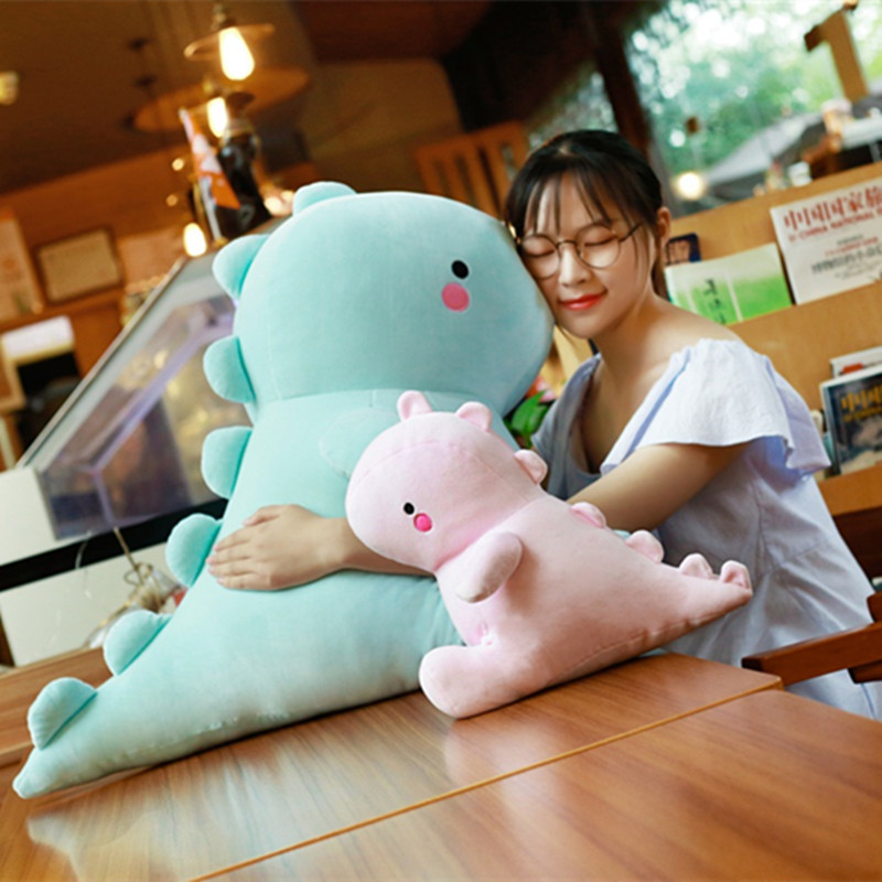 Picture of Cute Cute Down Cotton Doll Doll Blue Creative Soft Dinosaur Doll Sleeping Doll Pillow