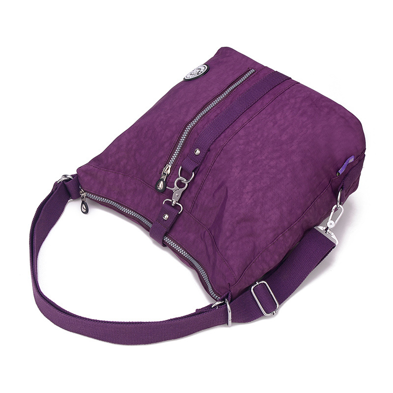Picture of Fashionable large capacity multi-functional backpack women's casual nylon bag simple travel shoulder handbag