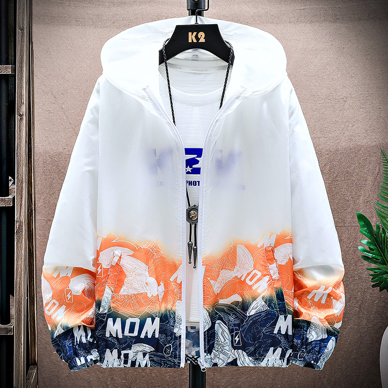 Picture of New summer sun protection clothing men's lightweight breathable hooded gradient skin clothing Outdoor Fishing Couple sun protection clothing women