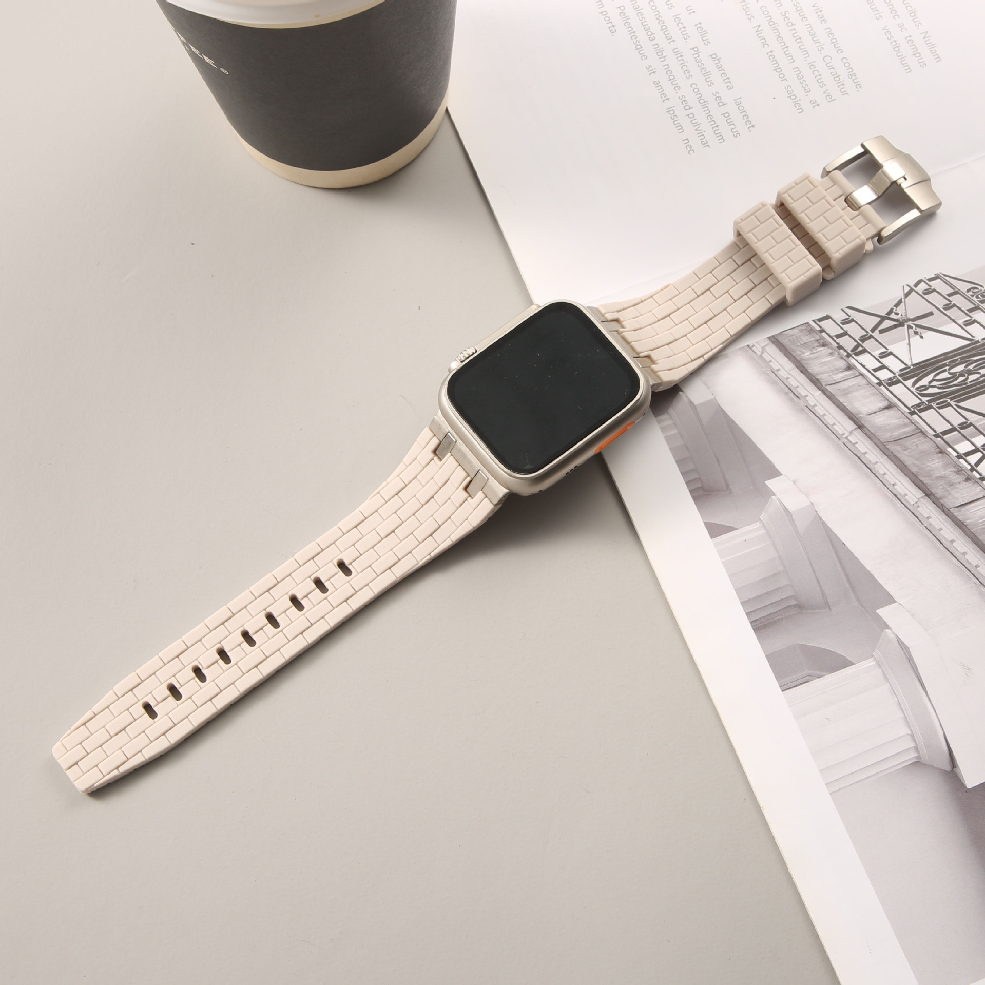 Picture of For Apple Watch Strap Rubik's Cube iwatchs10Ultra2 S946mm Zinc Alloy Silicone Strap Wholesale