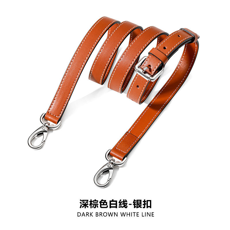 Picture of Ma Huangshi Mhs-A-1 Plain Leather Bag Strap Adjustable Spaghetti Strap Bag Replacement Strap Single Shoulder Crossbody for Women