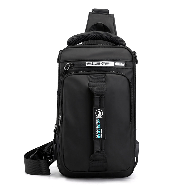 Picture of Cross-border exclusive for manufacturers to batch new men's chest bag charging usb interface chest bag multi-functional shoulder bag backpack