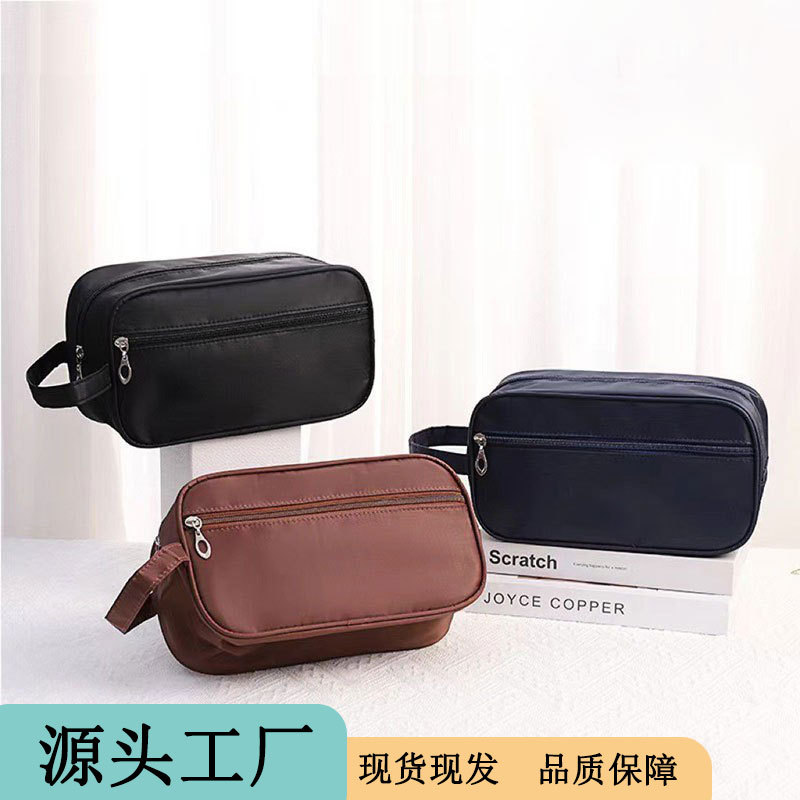 Picture of Waterproof Double Layer Toiletry Bag Cosmetic Bag Large Capacity Men's Women's Toiletry Bag Portable Travel Storage Bag