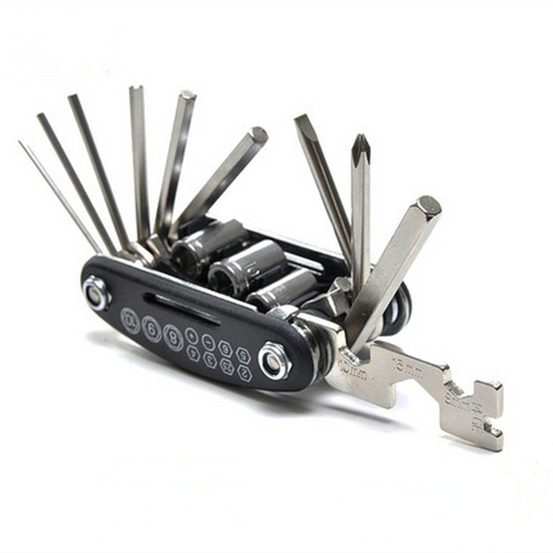 Picture of 16-in -1 Mountain bike multifunctional combination repair tool inner and outer hexagonal screwdriver wrench bicycle accessories