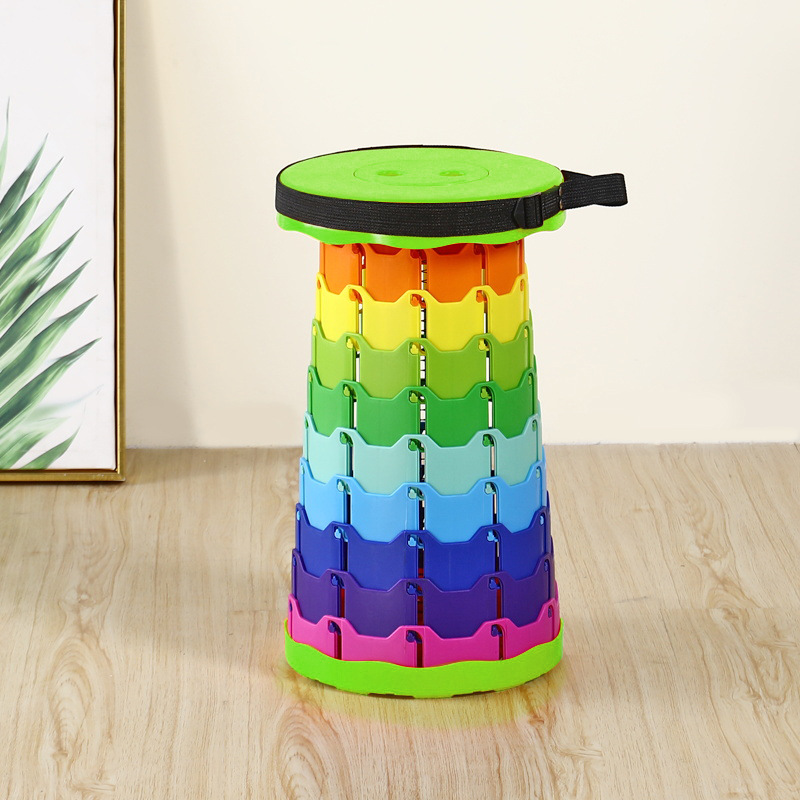 Picture of Outdoor Folding Stool Is Lightweight and Convenient, Telescopic Stool Is Easy to Carry, Outdoor Camping Stool Supports Cross-Border Spot Supply
