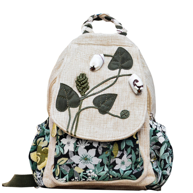 Picture of Ancient Style Backpack, Ethnic Style Backpack, Casual Cloth Bag, Backpack, Travel Backpack, Lightweight Backpack, Art Bag