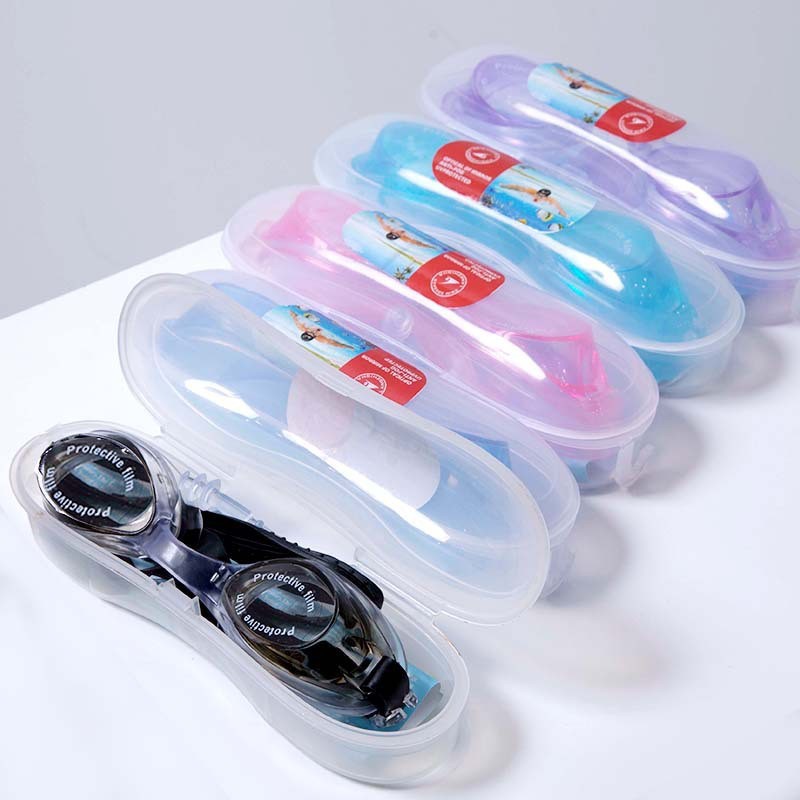 Picture of Running volume hot-selling recommend waterproof swimming goggles unisex swimming flat light adjustable multi-color optional support mixed batch