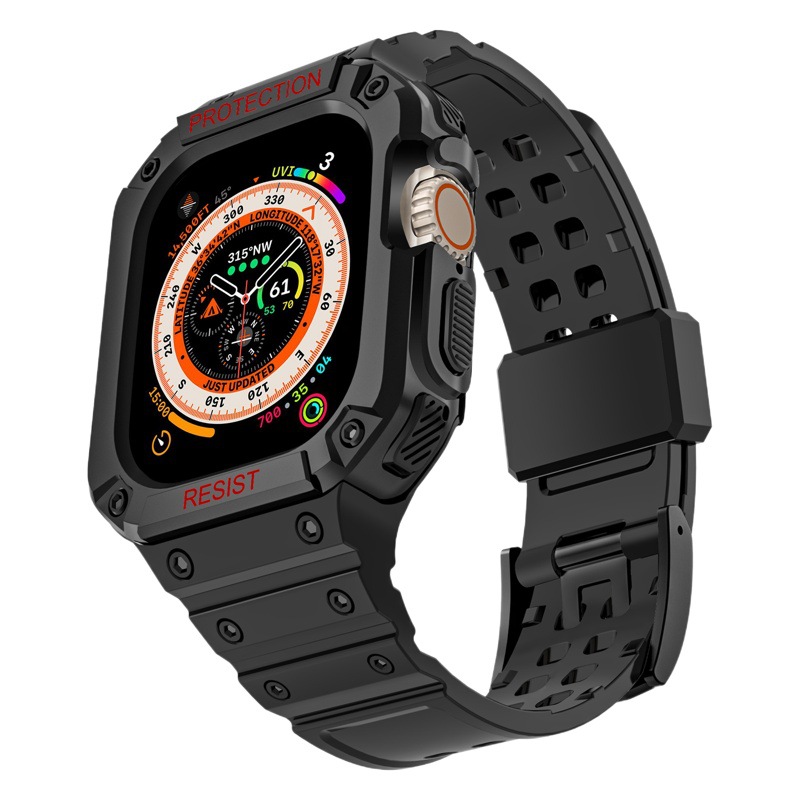 For apple watch strap iwatch8Ultra249mm apple all-in-one strap TPU strap PC case wholesale