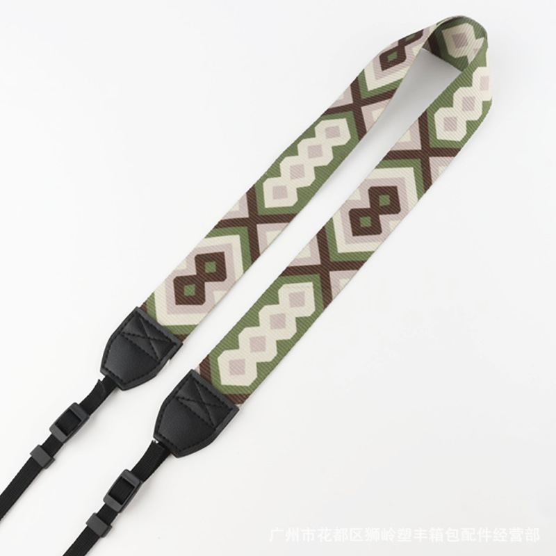 Picture of SLR Camera Shoulder Strap Camera Strap Waterproof Shock Absorbing Decompression 3.8cm Ethnic Jacquard Camera Strap