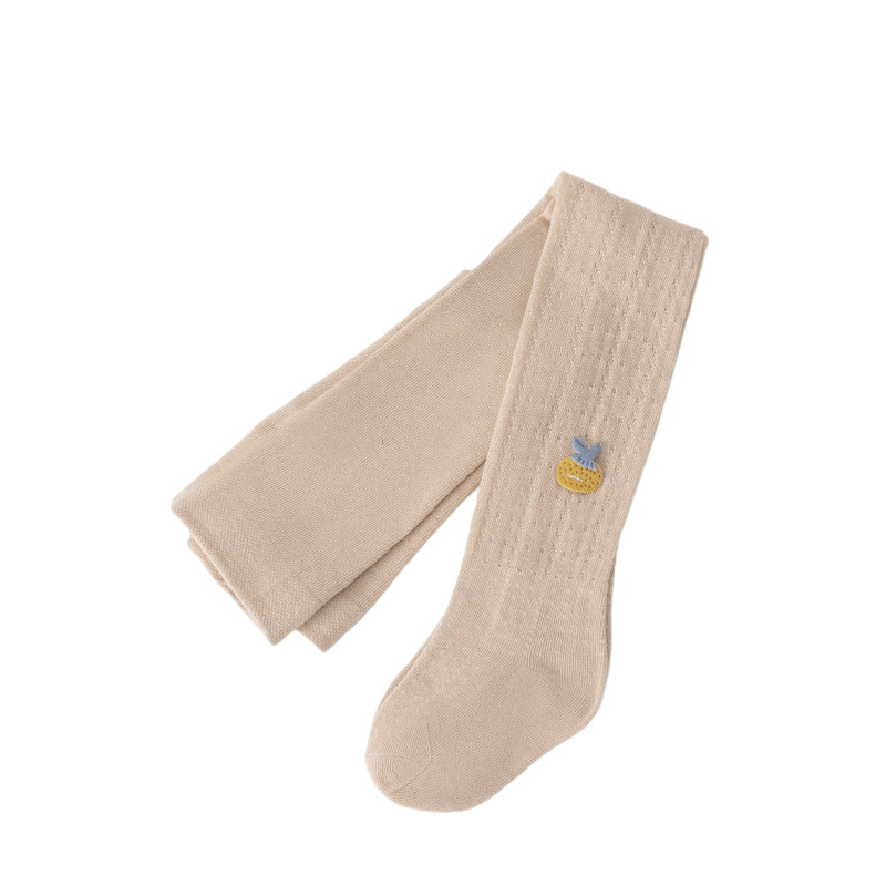 Picture of Spring and Summer 2025 Children's Mesh Pantyhose Breathable Cartoon Pineapple Baby Girl Air Conditioning Anti-mosquito Socks Girls' Leggings