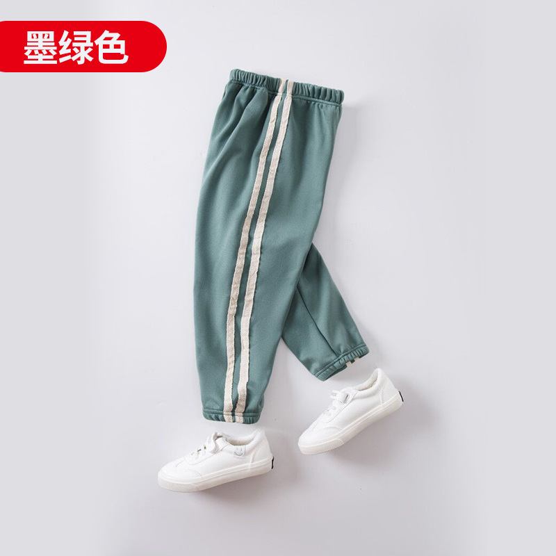Picture of Men's and Women's Pants Fleece-lined Thickened Autumn Wear Children's Sports Pants Outer Wear Women's Spring and Autumn Warm Casual Pants