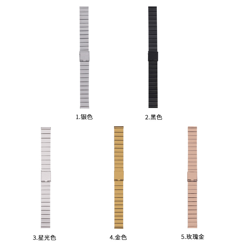 Picture of Suitable for Apple iwatch strap small waist one bead bamboo strap single buckle applewatch watch steel belt