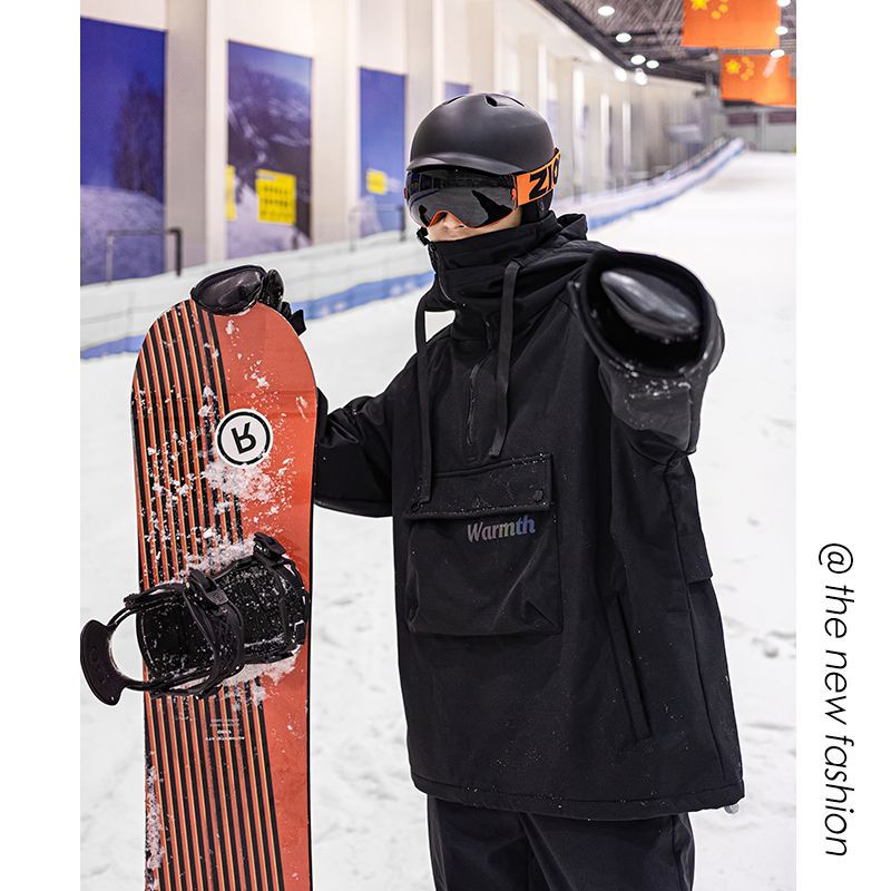 Picture of in stock Wholesale Snowboard Ski Suit Hooded Girls Bright Color Waterproof Warm fleece-lined Thickened Jacket Mountaineering Suit