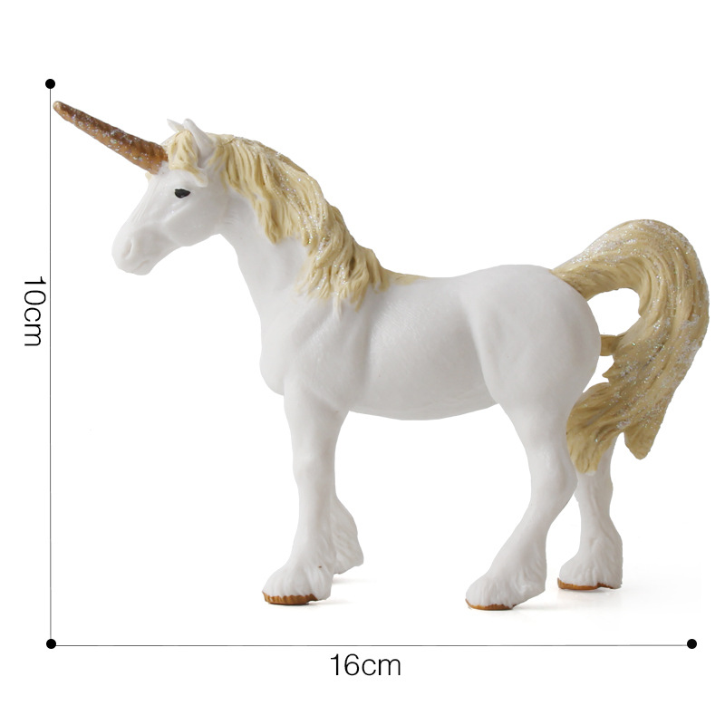 Picture of Unicorn Doll Toy Simulation Mini Animal Model Unicorn European Myths and Legends of Monasteries