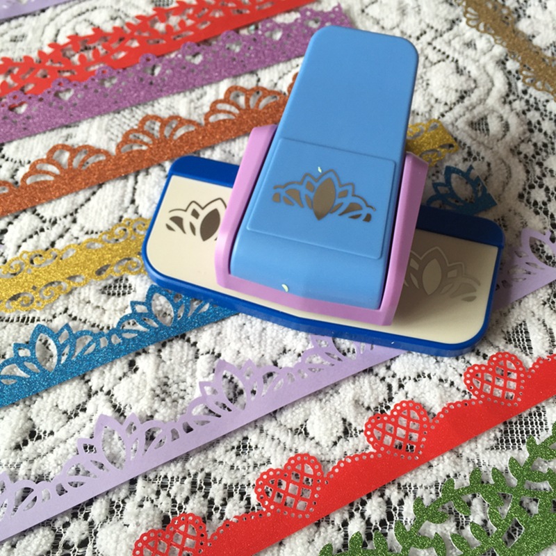 Picture of Embossing device kindergarten children DIY making tool printing machine edge pattern hollow edge beating device toy