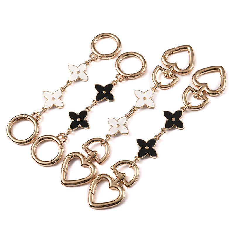 Sp-81 Is Suitable for Bag Shoulder Strap Modification, Four-Leaf Clover Pendant Extension Strap, DIY Luggage Accessories, Single Purchase Pendant