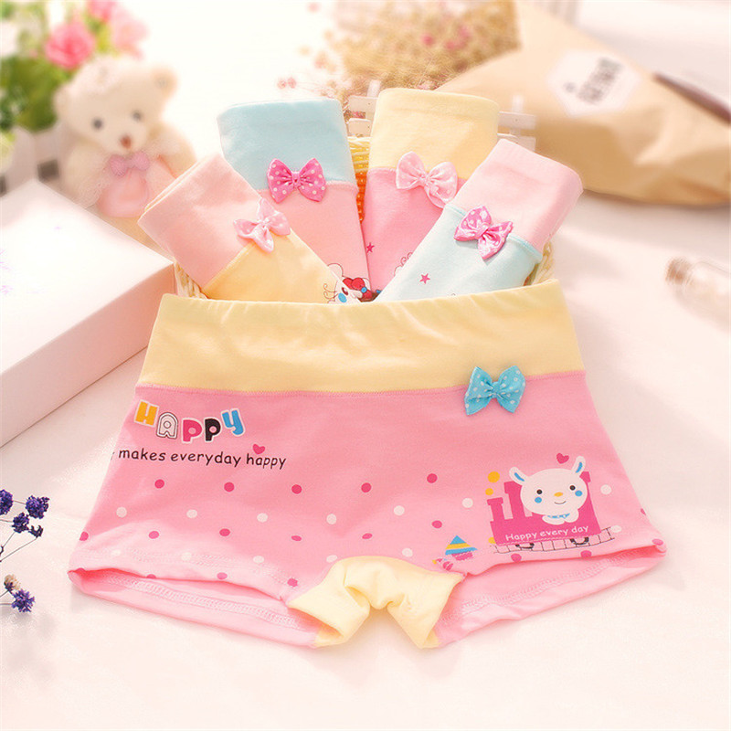 Picture of Children's underwear girls children boxer underwear small and medium-sized children's female baby underwear shuttle cotton underwear a generation of hair