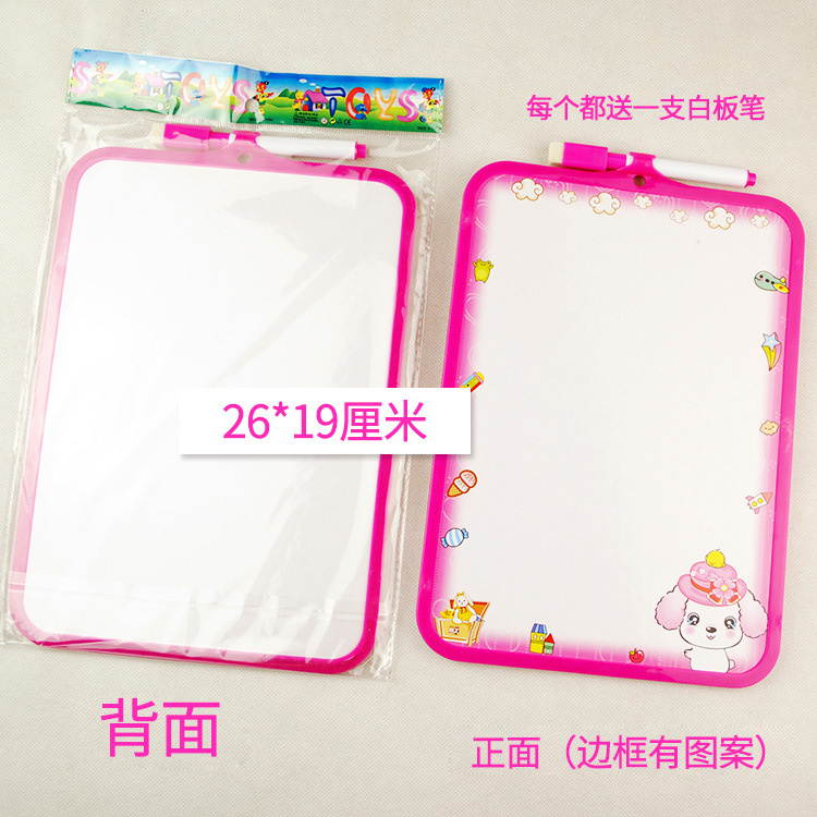 Picture of Whiteboard Home Kidsren's Blackboard Teaching Practice Writing Board Infant and Toddler Early Education Teaching Aids Double-Sided Whiteboard Pen