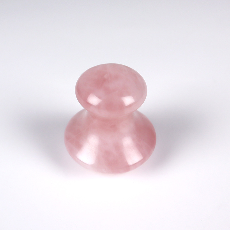 Picture of Cross-border direct supply of natural quartz stone powder crystal massage stone mushroom head Dongling jade stone facial scraping massage ball