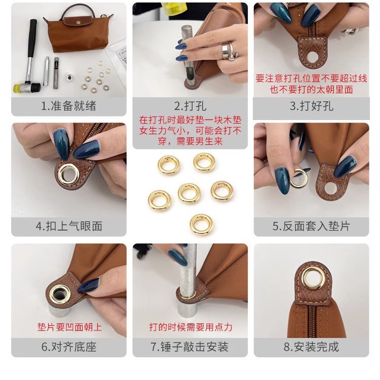 Picture of Craftsmanship Handmade Workshop longcham Evelyn Acrylic Chain Underarm DIY Shoulder Strap Resin Portable Thick Bag Chain