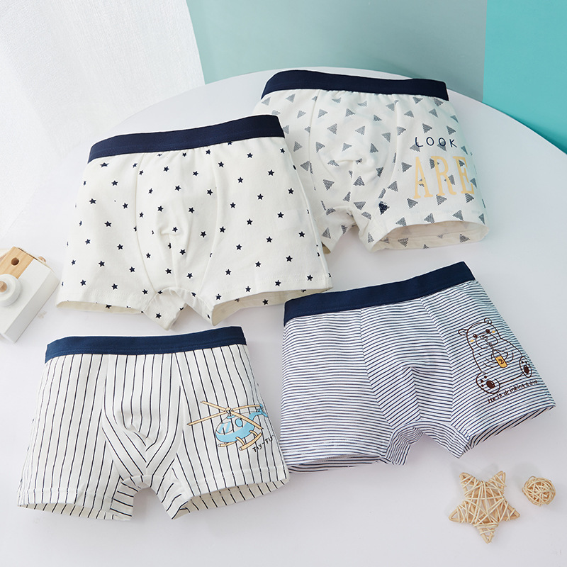 Cross-border wholesale foreign trade children's underwear primary and secondary school students boxer combed cotton boys underwear a generation of postage