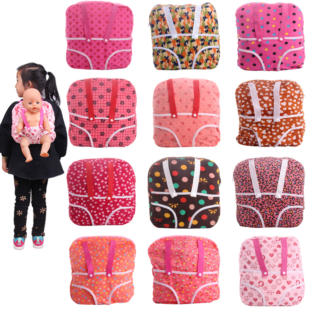 18 inch American girl doll accessories backpack 43cm summer Doll Doll cartoon bag factory straight hair