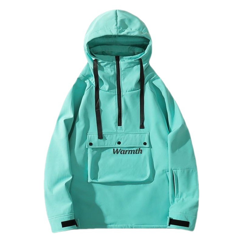 in stock Wholesale Snowboard Ski Suit Hooded Girls Bright Color Waterproof Warm fleece-lined Thickened Jacket Mountaineering Suit