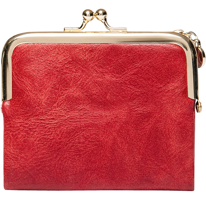 Picture of Cross-Border short wallet women's 2023 new clip coin purse retro multi-functional folding wallet card bag for women