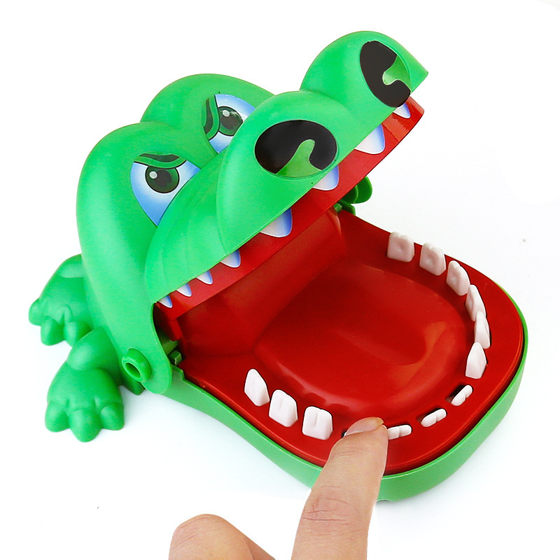Picture of Stress-Reducing Hand-Biting Crocodile Toy Trick Electric Shark Creative Parent-Child Interactive Game Prank Props Wholesale