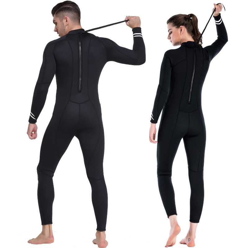 Picture of Shabbat couple diving suit conjoined 3MM thick warm surfing suit men's and women's long sleeve jellyfish suit surfing suit