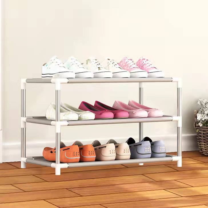 Picture of Simple Shoe Rack Multi-layer Steel Pipe Assembly Dustproof Shoe Cabinet Student Dormitory Home Storage Cabinet Economical Shoe Cabinet Shoe Rack