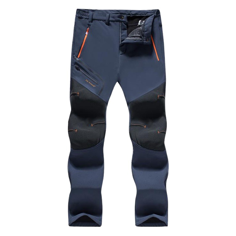 Outdoor Rush Pants Men's and Women's Autumn and Winter Velvet Thickened Windproof Waterproof Large Size Warm Fleece Climbing Ski Pants