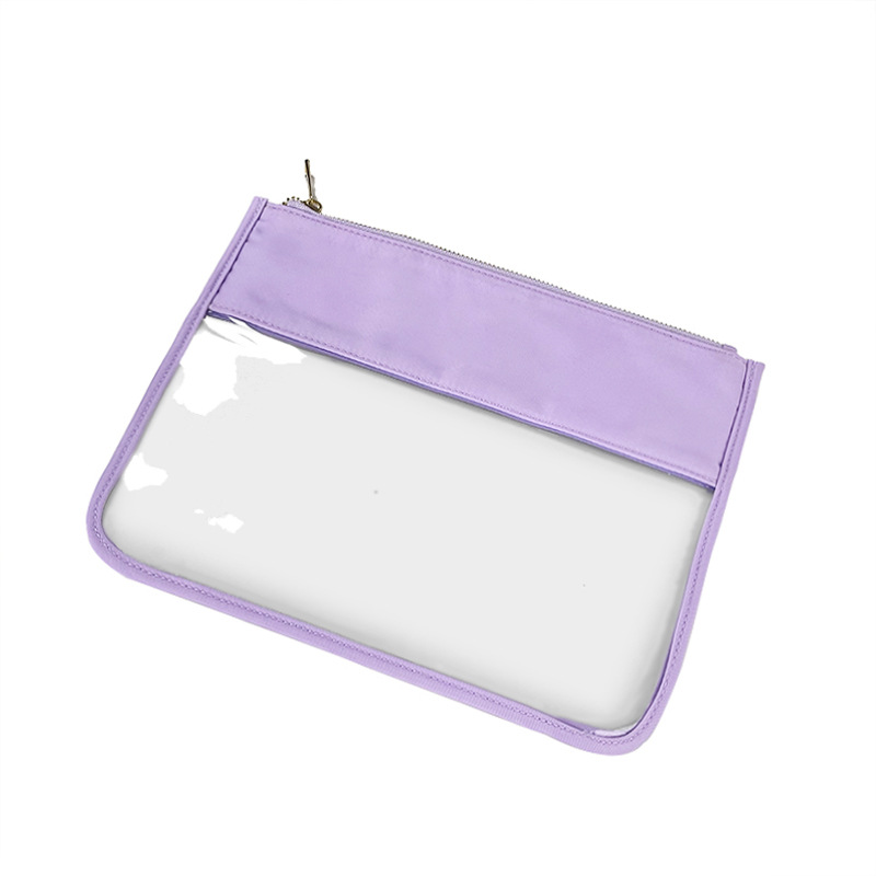 Picture of Simple PVC Transparent Shrunken Bag Waterproof Cosmetic Bag Beach Waterproof Mobile Phone Bag S/M Large Capacity Breathable Cosmetic Bag