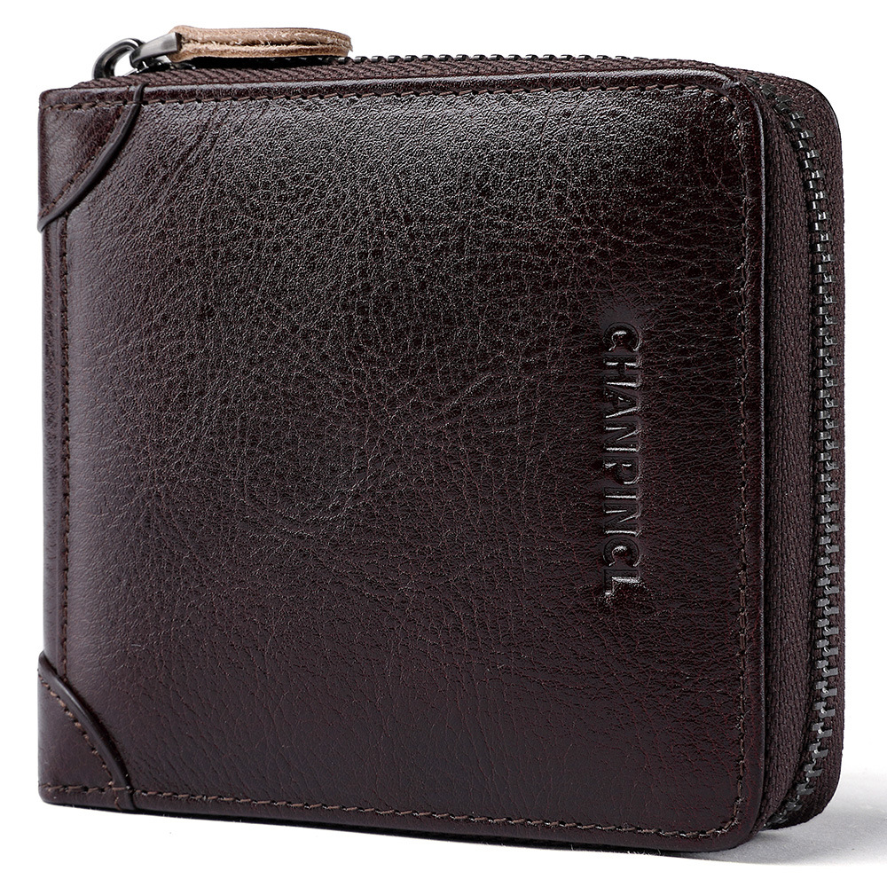 Picture of Cross-Border Delivery C Brand Boxed Men's Wallet First-Layer Cowhide Coin Bag Zipper Wallet Horizontal Multi-Functional Wallet