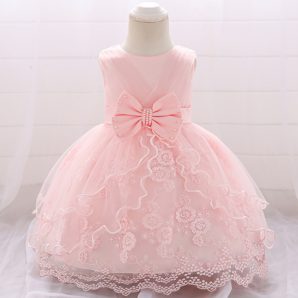 Picture of Cross Border Cotton Princess Dress Dress Baby's Birthday Bow Lace Baby dress Dress