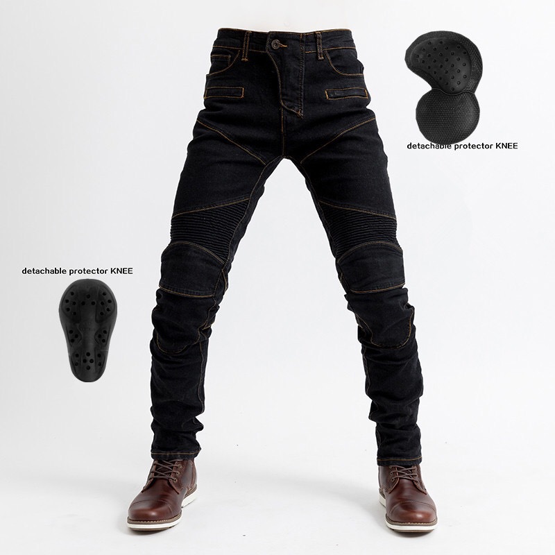 Picture of Motorcycle Four Seasons Slim-fit Riding Pants 718 Racing Pants Motorcycle Rider Spring and Summer Anti-fall Pants for Men and Women Upgraded