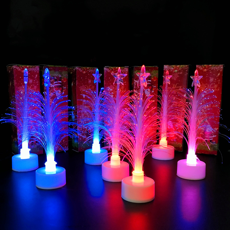 Picture of TikTok Explosions Boxed Dream Fiber Optic Christmas Tree Night Market Best Selling Luminous Toys Factory Direct Flash Christmas Tree