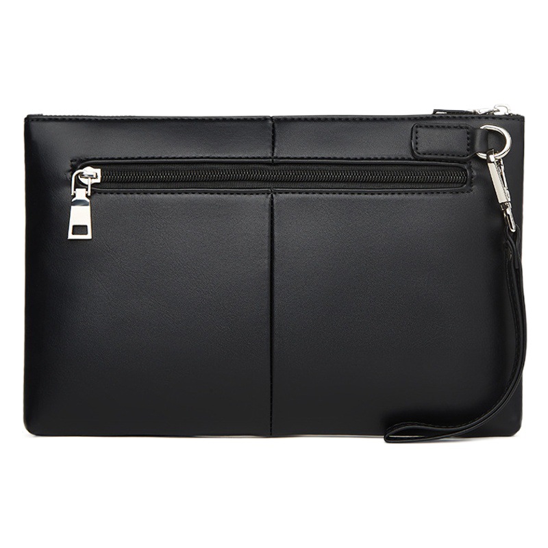 Men's Clutch Pu Leather Clutch Soft Surface Waterproof Business Mobile Phone Bag Armpit Bag Popular Portable Portable