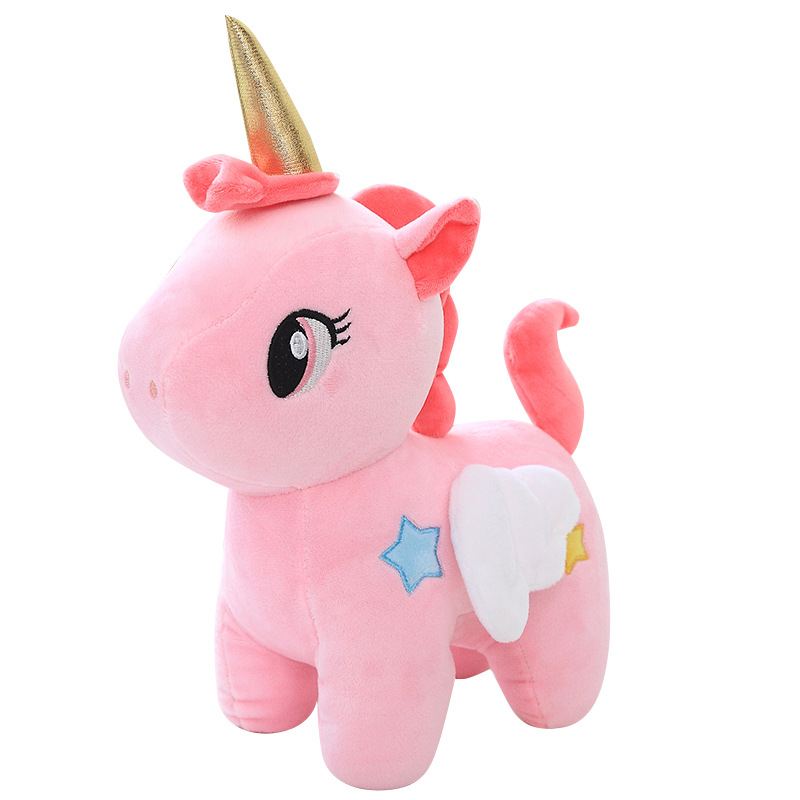 Picture of Angel Unicorn Doll Pony Plush Toy Girl's Heart Doll Lie-Lie Pillow ins Cyber Celebrity Doll