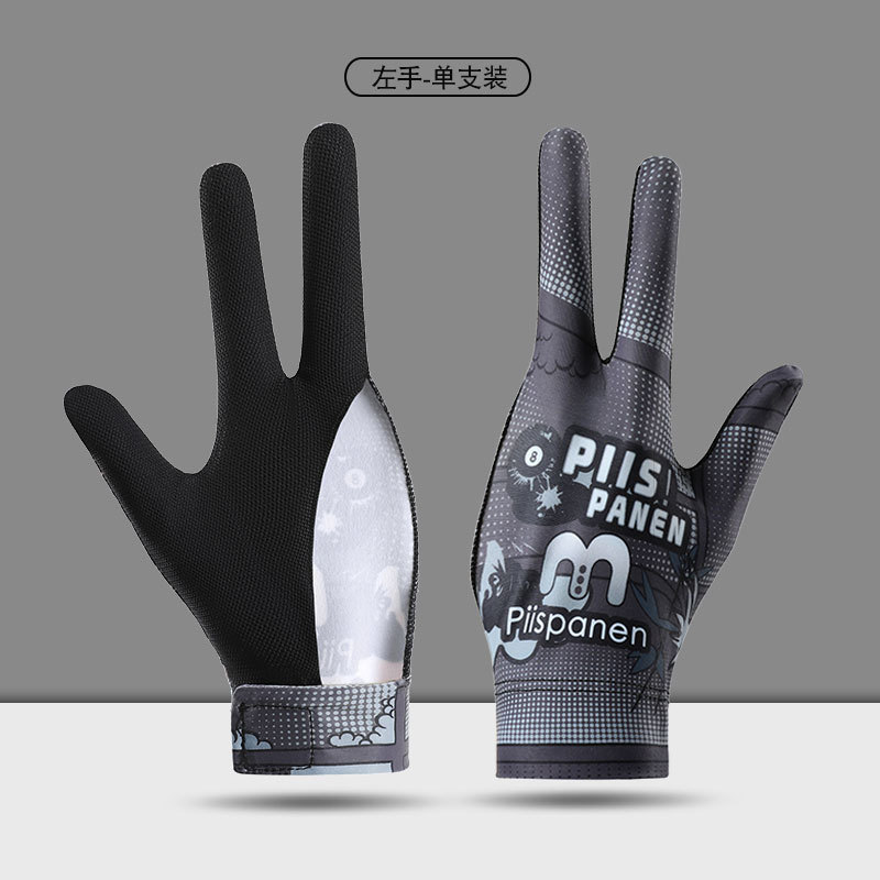 Picture of Billiards Gloves Professional Snooker Men's Three-Finger Full-Finger Ice Silk Breathable Non-Slip Left-Hand Single Pool Gloves Women
