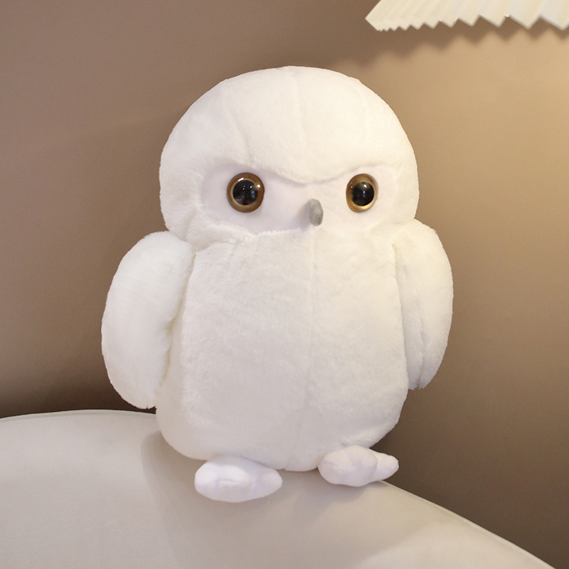 Picture of Simulation Owl Doll Cute Eagle Plush Doll Realistic Night Owl Night Owl Bald Eagle Doll Props