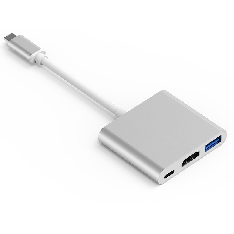 Picture of Cross-Border Typec Three-In-One Docking Station Hd Hd Pd Fast Charging USB Hub Adapter Cable 4K Docking Station Hub