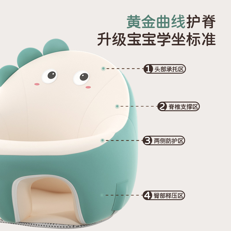 Picture of Baby Learning Chair Baby Seat Waterproof Technology Cloth Newborn Sitting Artifact Drop-proof Small Sofa Multifunctional Meal